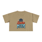 Swim Mom Print Crop Tee