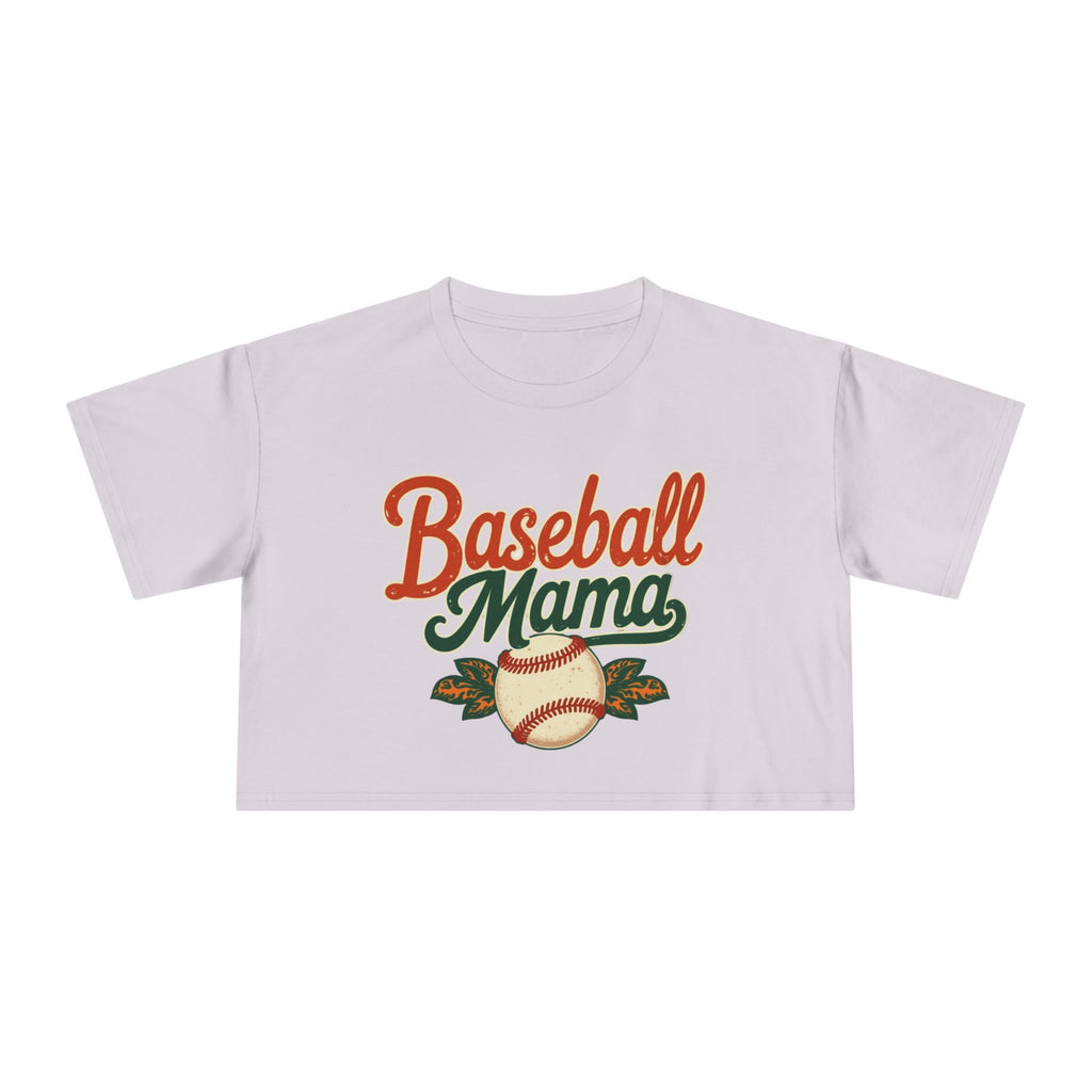 Baseball Mama Crop Tee | Retro Baseball Graphic, Mom Sports Top - Magnolia Wild SC