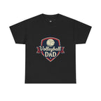 Retro Badge Style: The Vintage Volleyball Dad Shield Tee