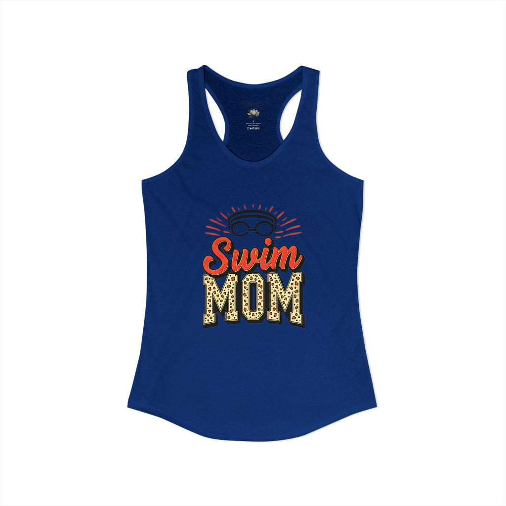 Swim Mom Racerback Tank – Personalized Name & Number Option - Magnolia Wild SC
