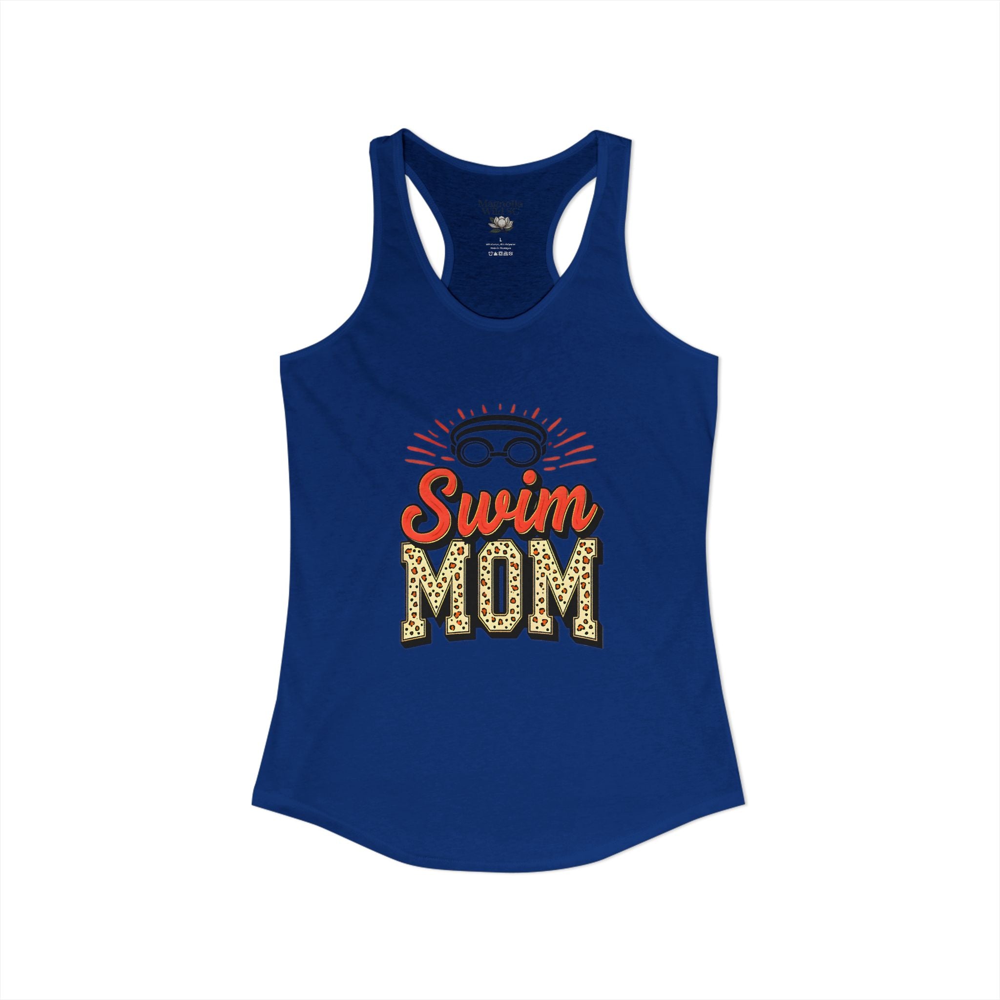 Swim Mom Racerback Tank – Personalized Name & Number Option - Magnolia Wild SC