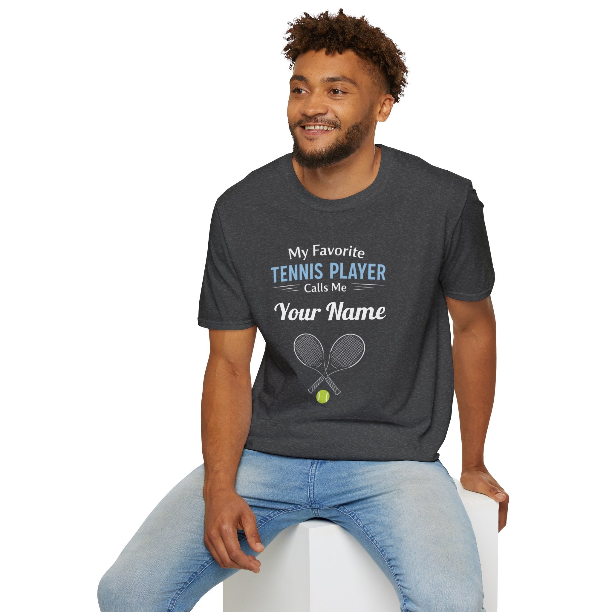 Personalized “My Favorite Tennis Player Calls Me” T-Shirt – Custom Name Tennis Tee - Magnolia Wild SC