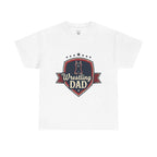 Retro Badge Style: The Vintage Wrestling Dad Shield Tee