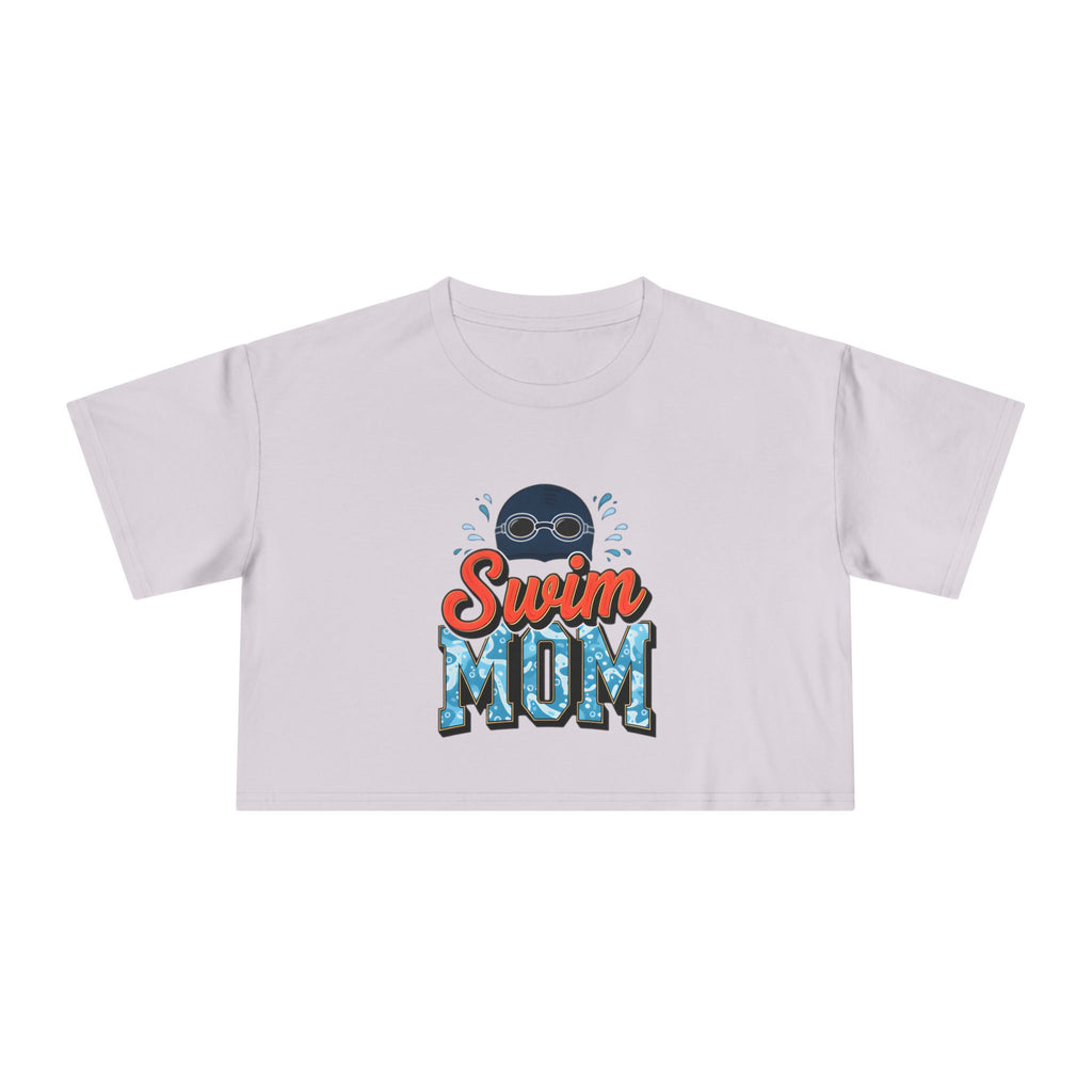 Swim Mom Print Crop Tee - Magnolia Wild SC
