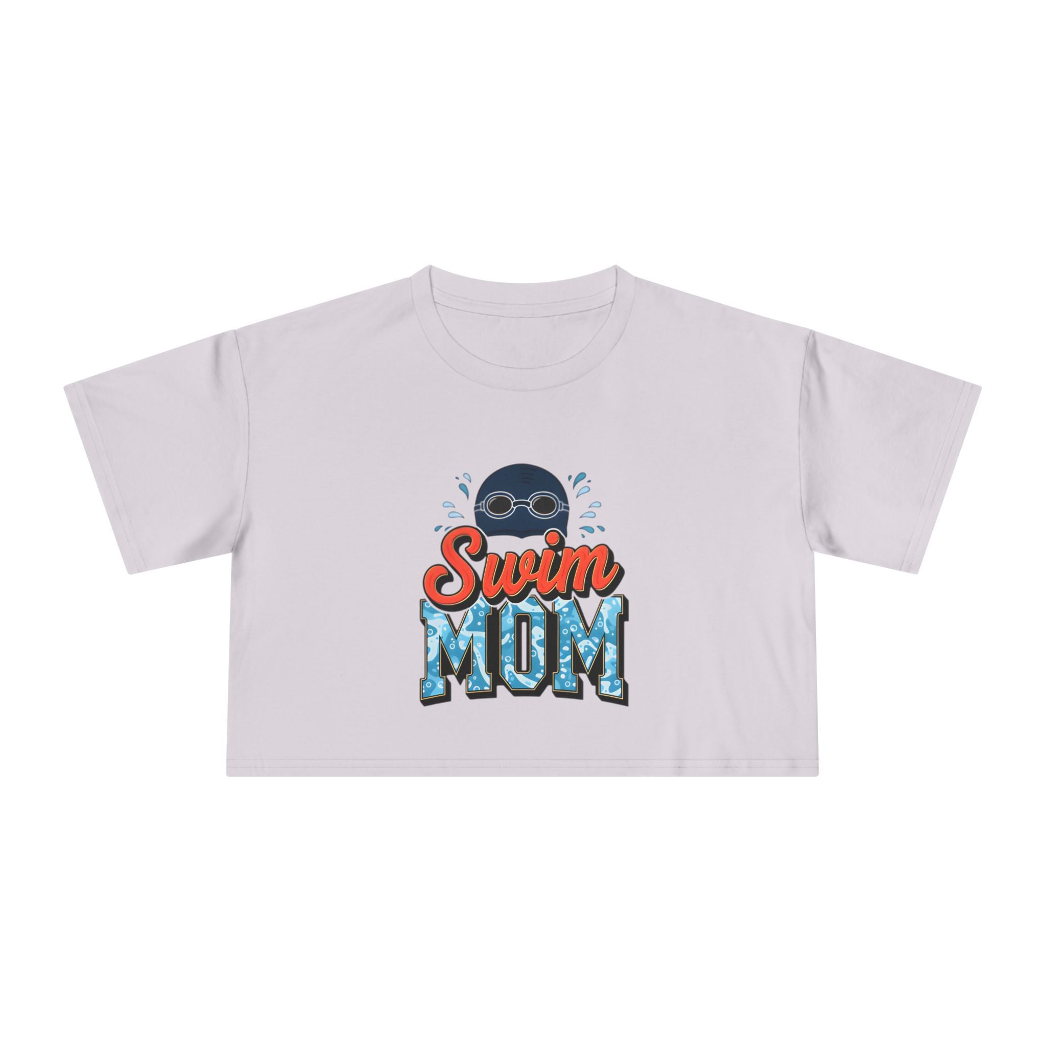 Swim Mom Print Crop Tee - Magnolia Wild SC
