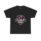 Retro Badge Style: The Vintage Football Dad Shield Tee