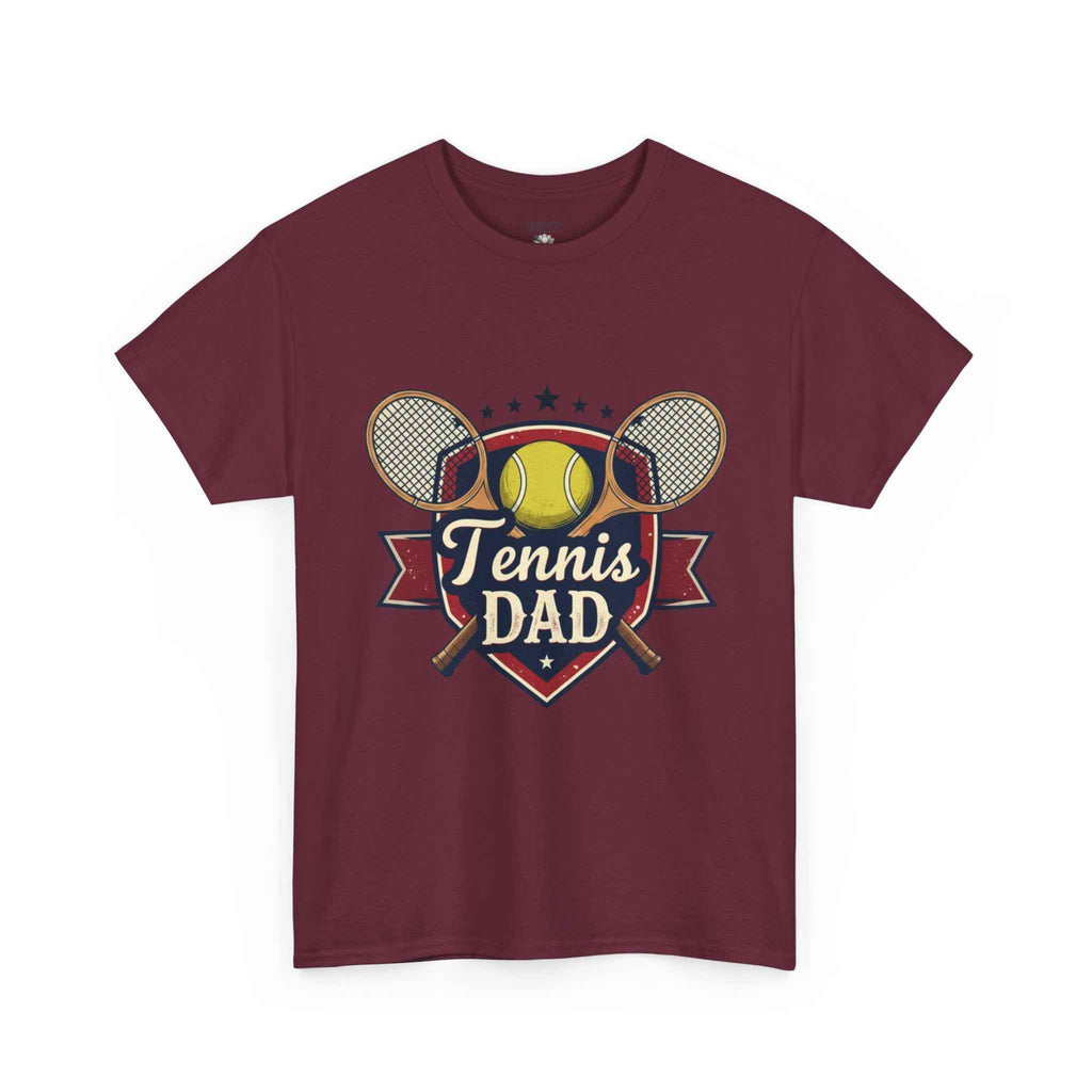 Retro Badge Style: The Vintage Tennis Dad Shield Tee