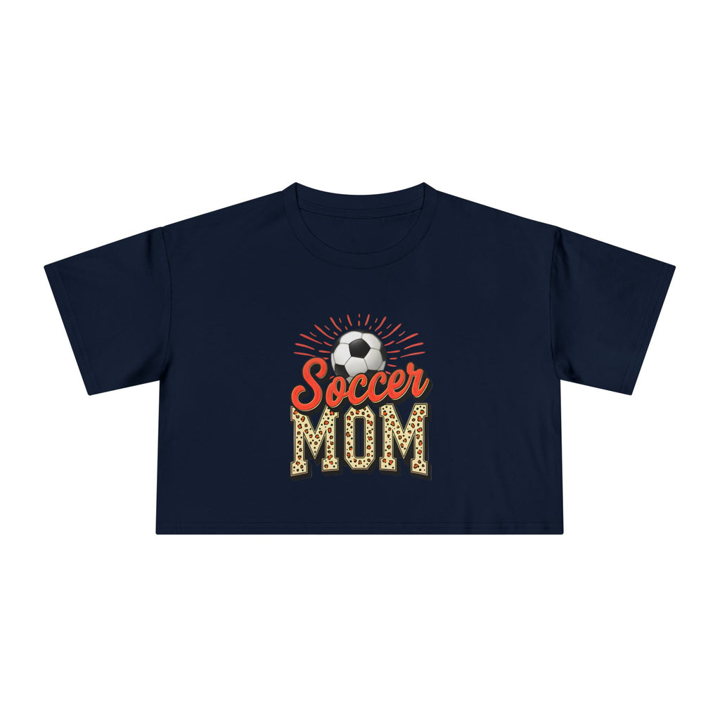 Soccer Mom Cheetah Print Women's Crop Tee - Magnolia Wild SC