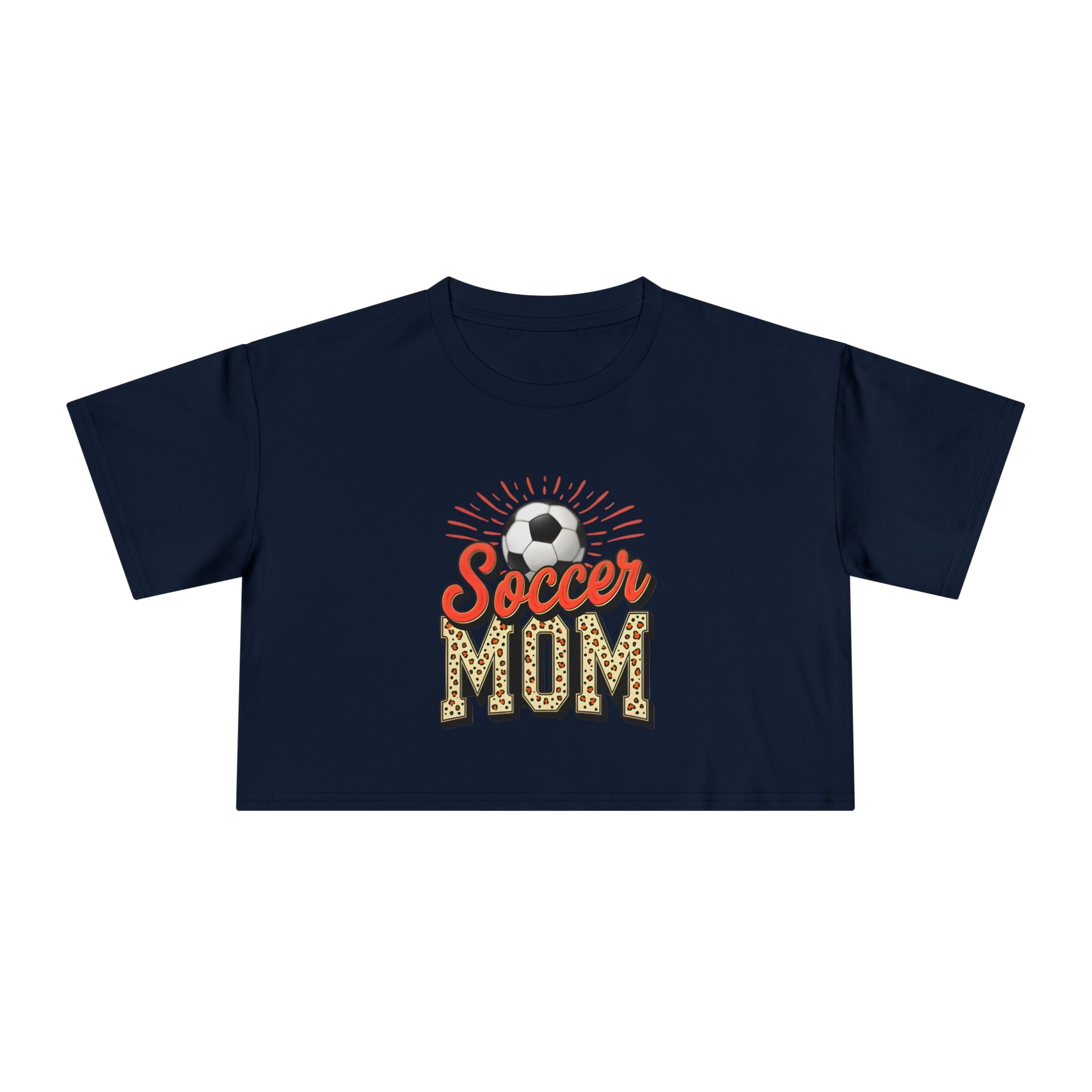 Soccer Mom Cheetah Print Women's Crop Tee - Magnolia Wild SC