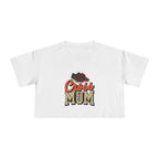 Cross Country Mom Cheetah Print Women's Crop Tee - Magnolia Wild SC