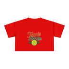 Tennis Mama Crop Tee | Retro Tennis Graphic, Mom Sports Top - Magnolia Wild SC