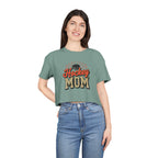 Hockey Mom Cheetah Print Women's Crop Tee - Magnolia Wild SC