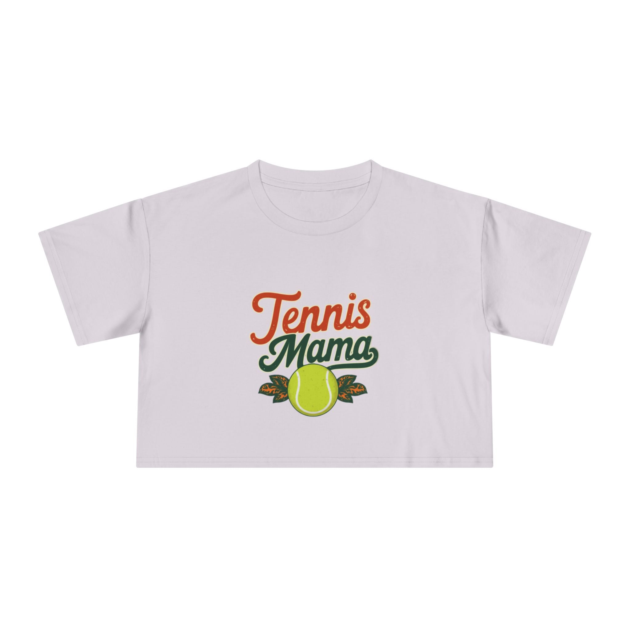 Tennis Mama Crop Tee | Retro Tennis Graphic, Mom Sports Top - Magnolia Wild SC