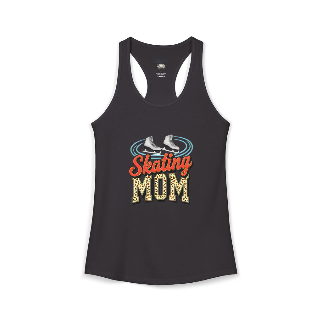 Figure Skating Mom Racerback Tank – Personalized Name & Number Option | Lightweight Women’s Figure Skating Tank Top - Magnolia Wild SC