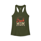 Track Mom Racerback Tank – Personalized Name & Number Option