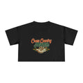 Cross Country Mama Crop Tee | Retro Cross Country Graphic, Mom Sports Top - Magnolia Wild SC