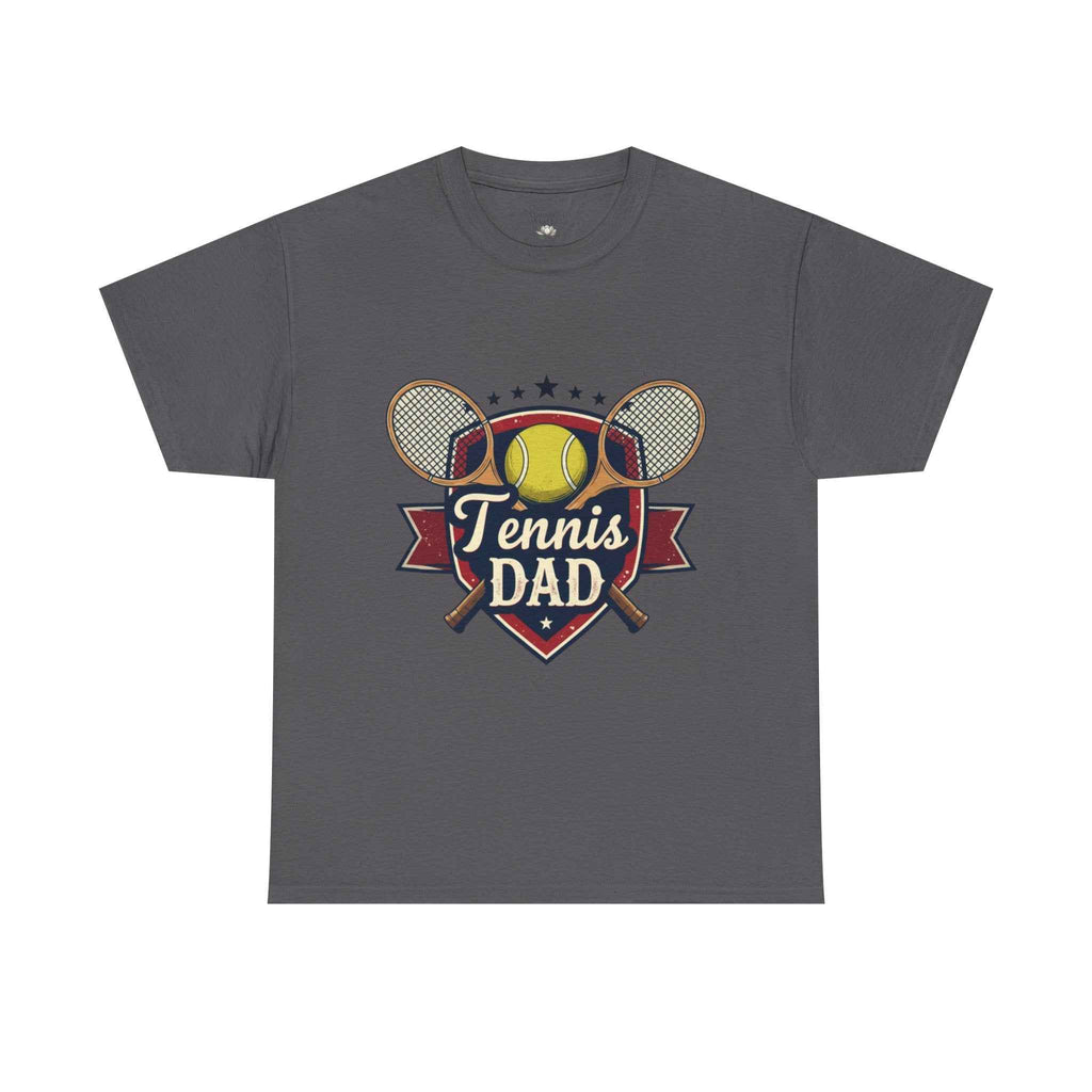Retro Badge Style: The Vintage Tennis Dad Shield Tee