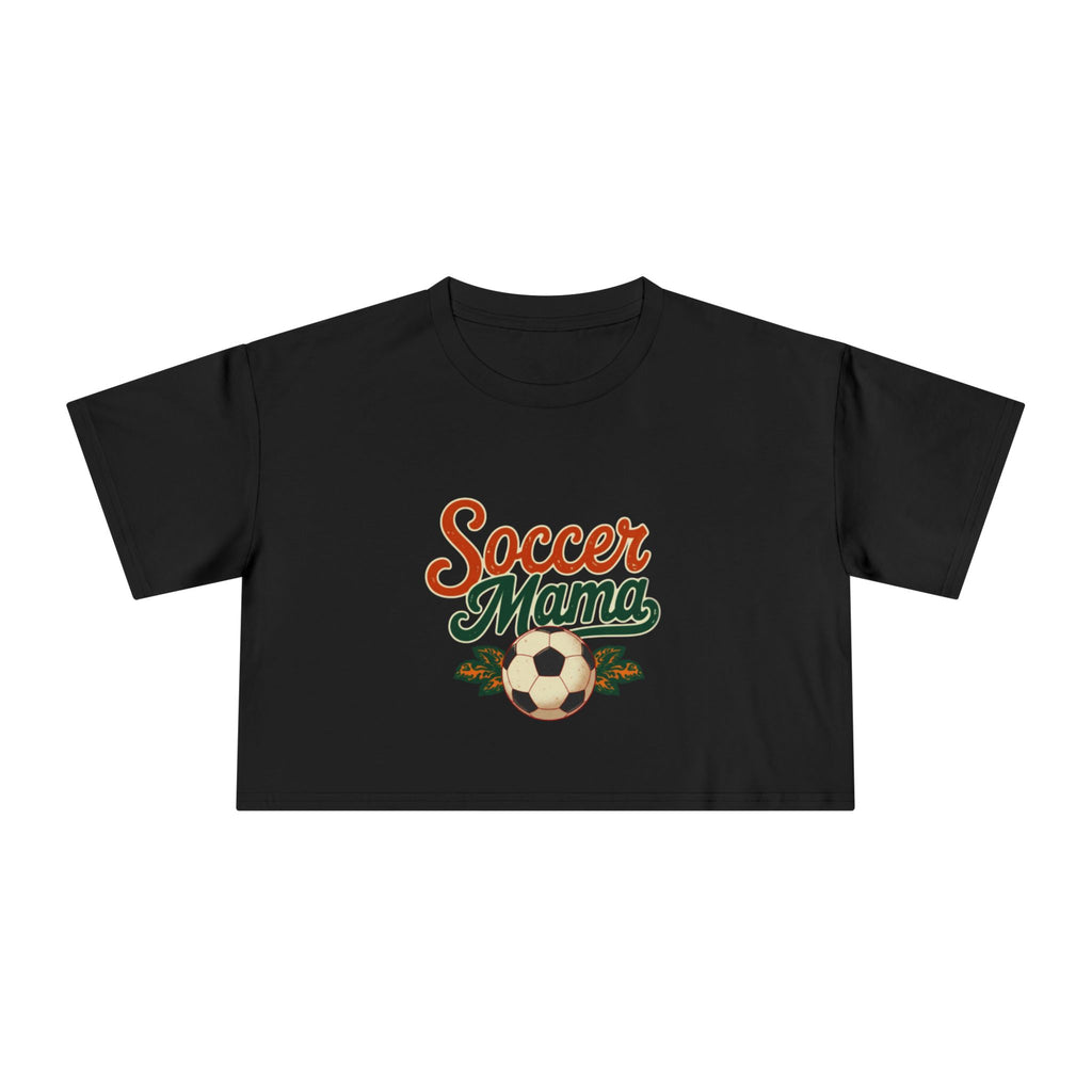 Soccer Mama Crop Tee | Retro Soccer Graphic, Mom Sports Top - Magnolia Wild SC