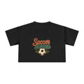 Soccer Mama Crop Tee | Retro Soccer Graphic, Mom Sports Top - Magnolia Wild SC