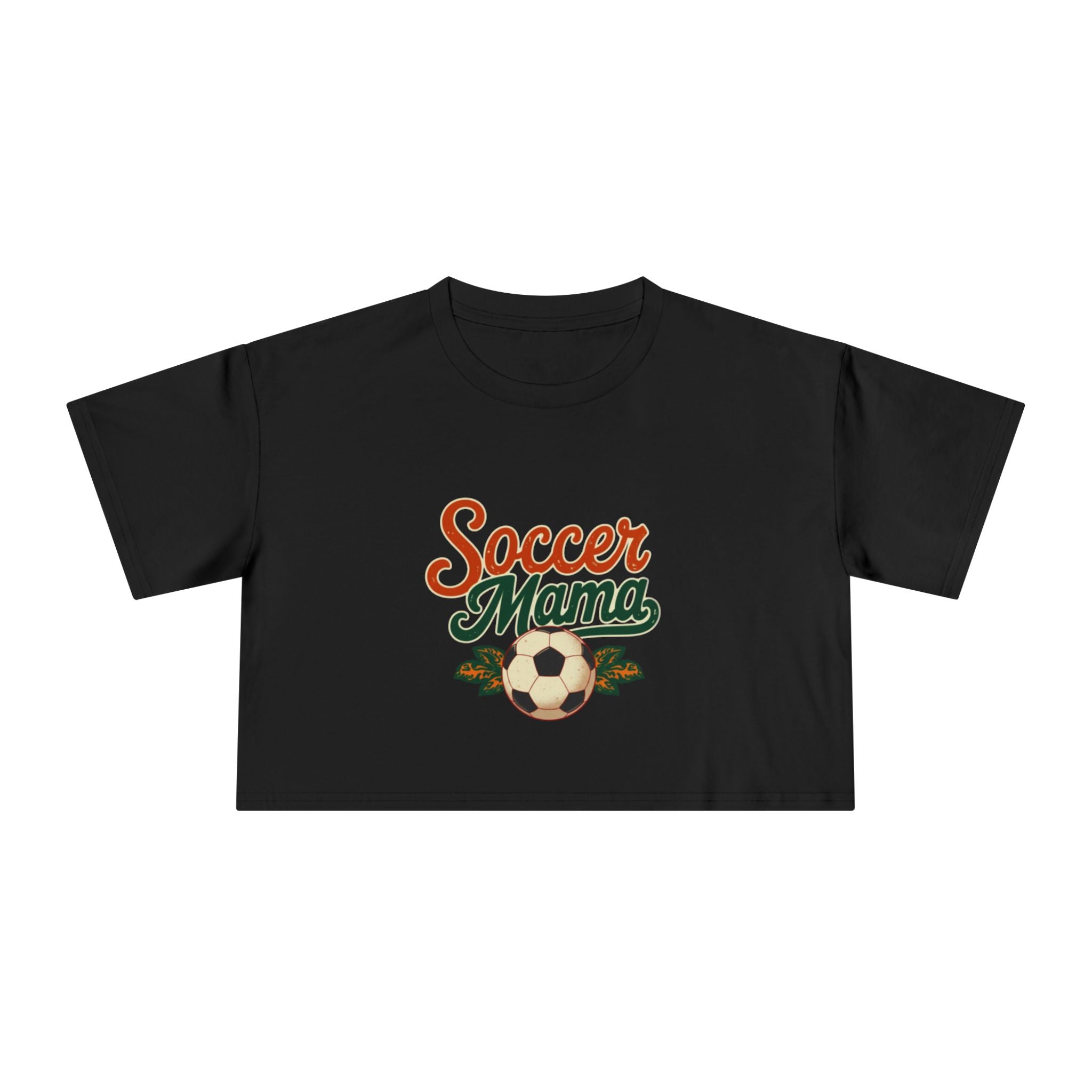Soccer Mama Crop Tee | Retro Soccer Graphic, Mom Sports Top - Magnolia Wild SC