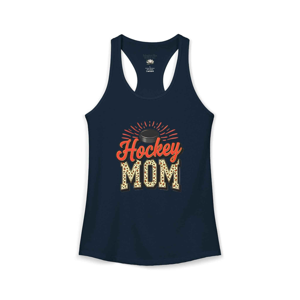 Hockey Mom Racerback Tank – Personalized Name & Number Option