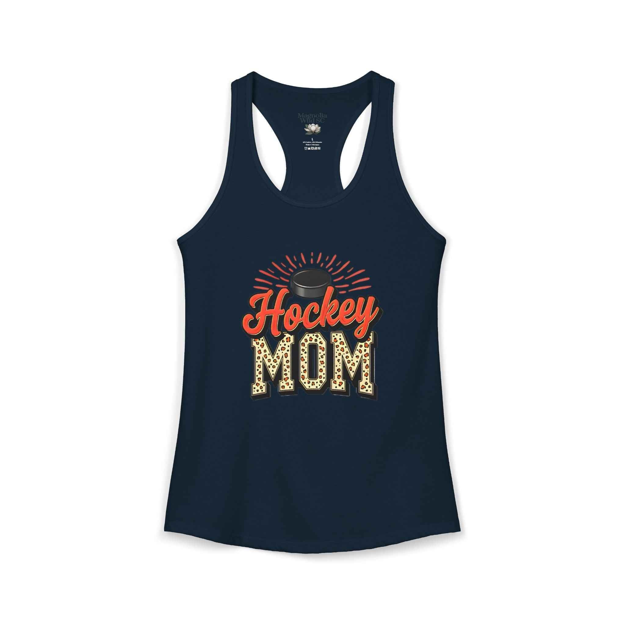 Hockey Mom Racerback Tank – Personalized Name & Number Option