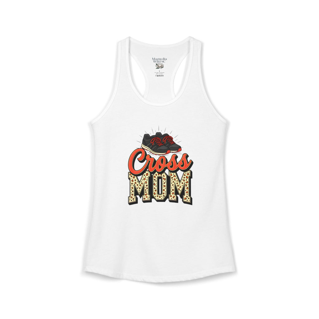 Mom Cross Country Mom Racerback Tank – Personalized Name & Number Option - Magnolia Wild SC