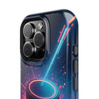 Neon Laser Hockey Puck Impact-Resistant Phone Case - Magnolia Wild SC