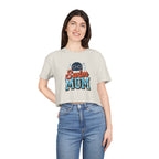 Swim Mom Print Crop Tee