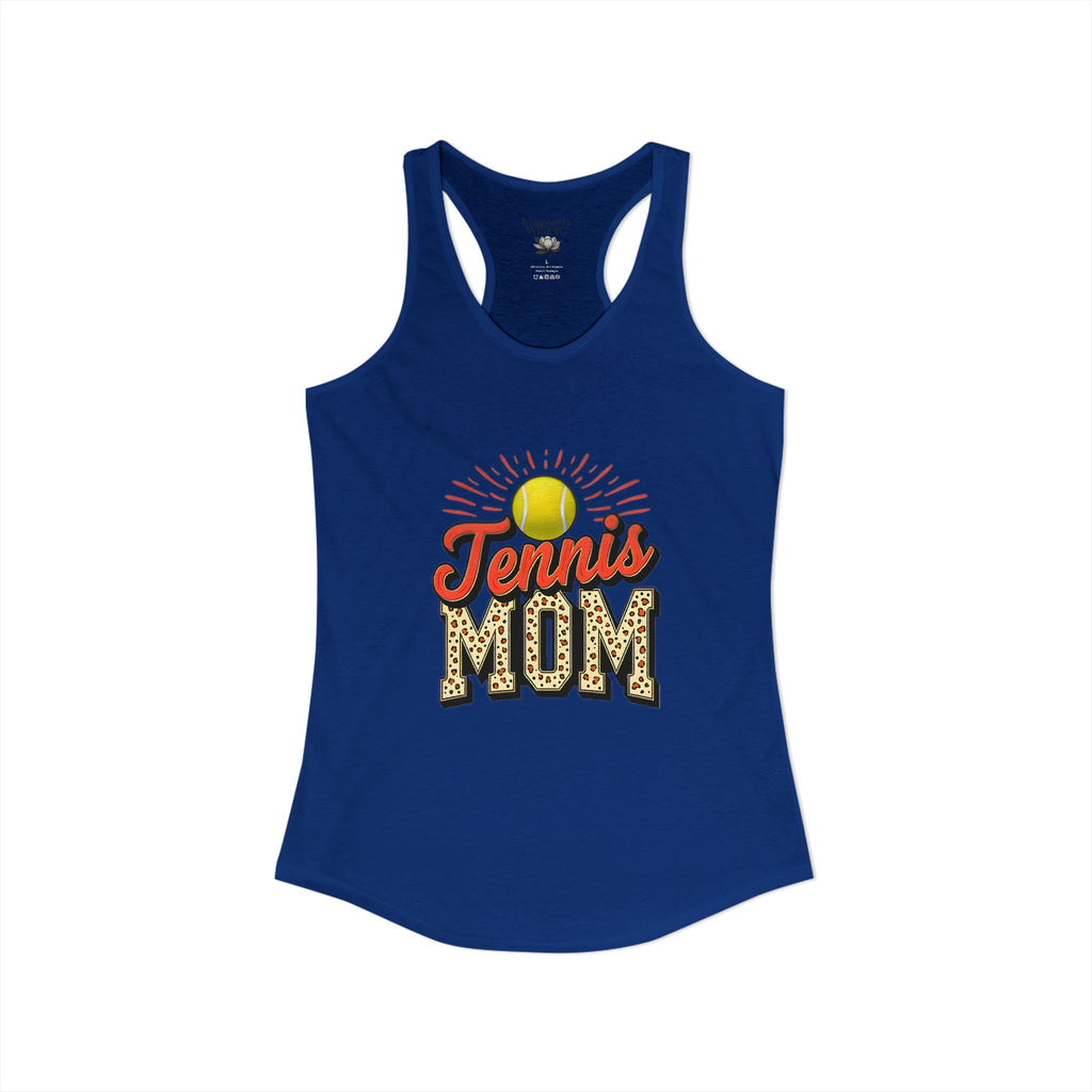 Mom Tennis Mom Racerback Tank – Personalized Name & Number Option | Lightweight Women’s Tennis Tank Top - Magnolia Wild SC
