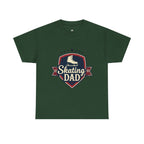 Retro Badge Style: The Vintage Figure Skating Dad Shield Tee