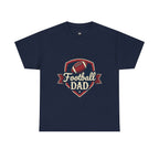 Retro Badge Style: The Vintage Football Dad Shield Tee