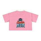 Swim Mom Print Crop Tee - Magnolia Wild SC