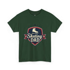 Retro Badge Style: The Vintage Figure Skating Dad Shield Tee