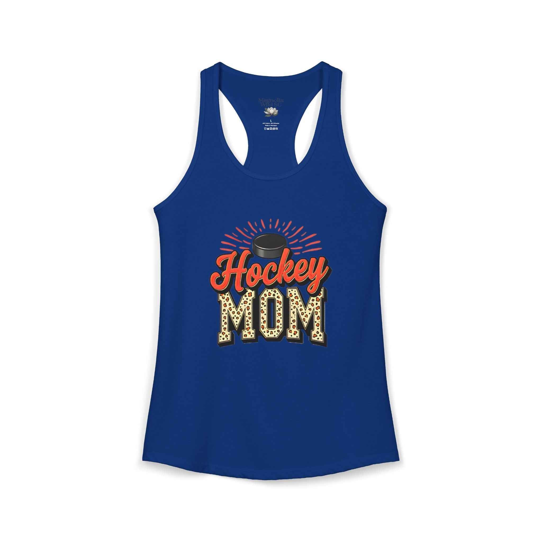 Hockey Mom Racerback Tank – Personalized Name & Number Option