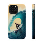 Surfer Riding a Wave iPhone Case — Magnetic Impact-Resistant - Magnolia Wild SC