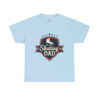 Retro Badge Style: The Vintage Figure Skating Dad Shield Tee