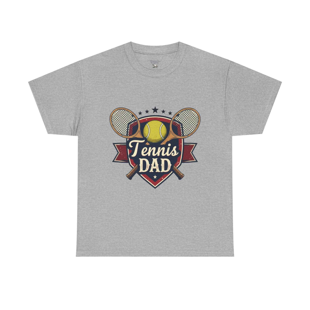 Retro Badge Style: The Vintage Tennis Dad Shield Tee