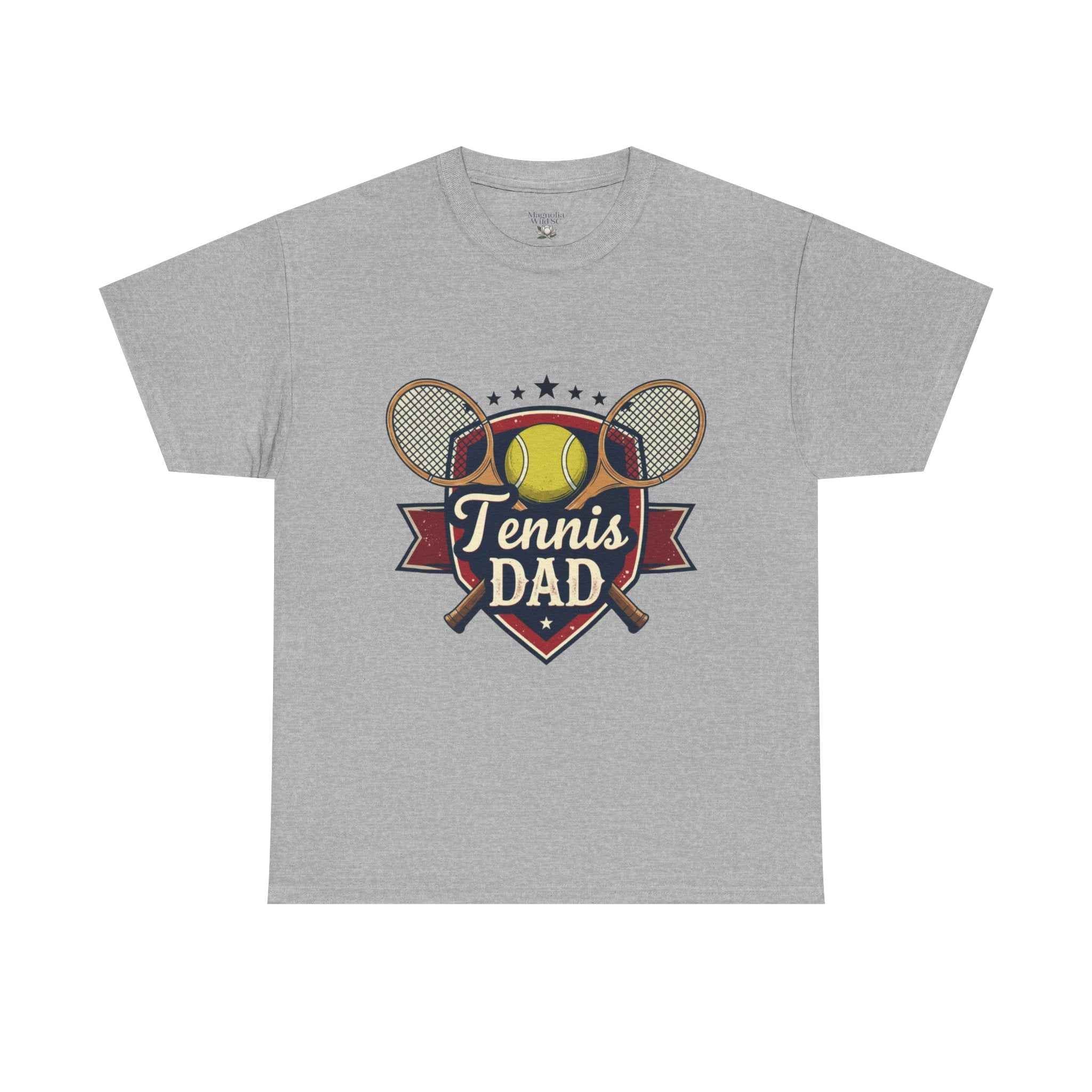 Retro Badge Style: The Vintage Tennis Dad Shield Tee