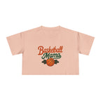 Basketball Mama Crop Tee | Retro Basketball Graphic, Mom Sports Top - Magnolia Wild SC