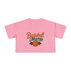 Basketball Mama Crop Tee | Retro Basketball Graphic, Mom Sports Top - Magnolia Wild SC