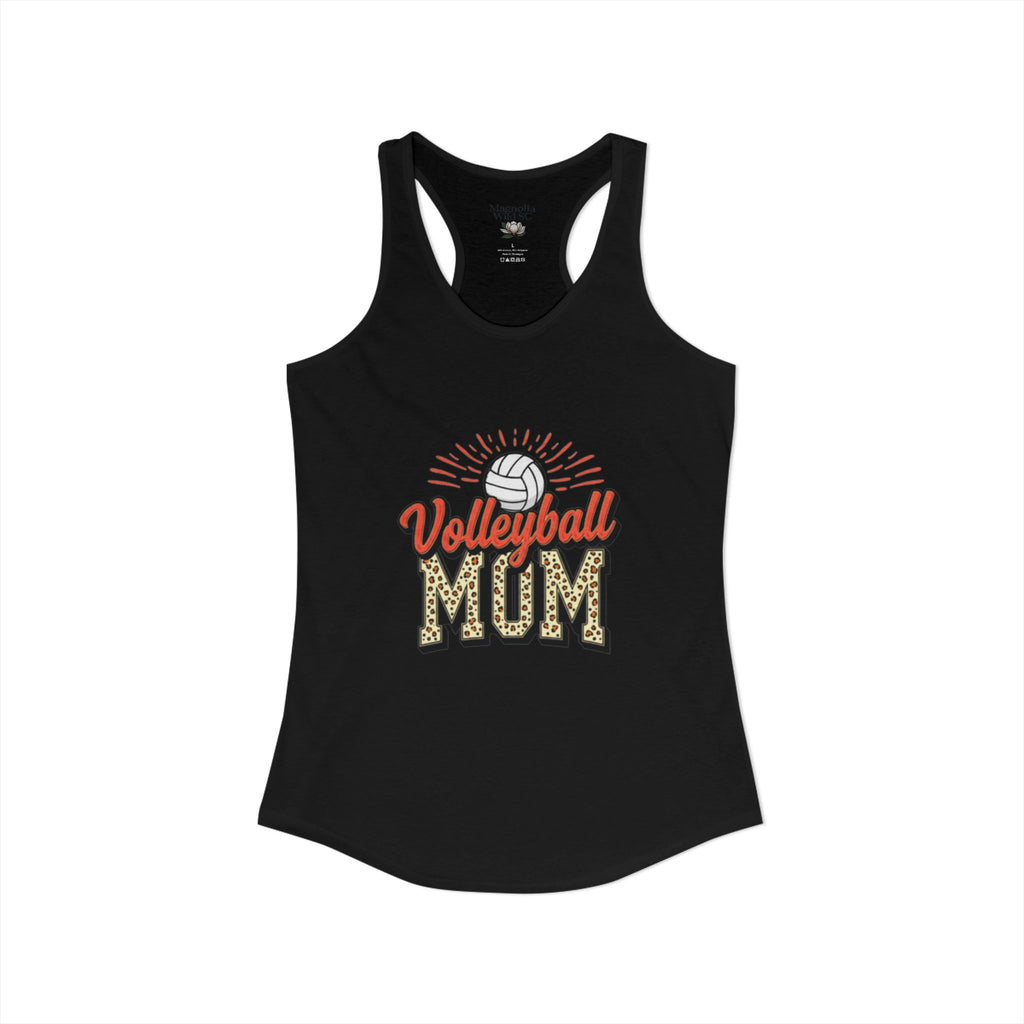 Volleyball Mom Racerback Tank – Personalized Name & Number Option | Lightweight Women’s Volleyball Tank Top - Magnolia Wild SC