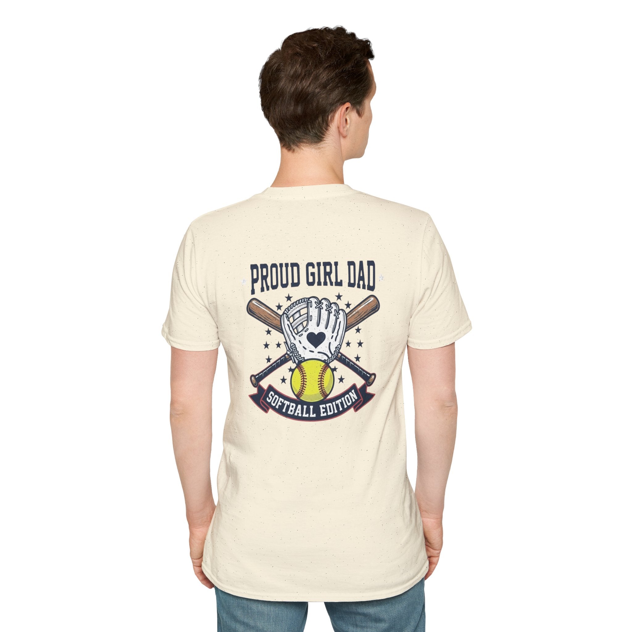 Proud Girl Dad Softball T-Shirt — Proud Dad of a Softball Player - Magnolia Wild SC