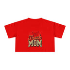 Track Mom Cheetah Print Women's Crop Tee - Magnolia Wild SC