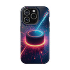 Neon Laser Hockey Puck Impact-Resistant Phone Case - Magnolia Wild SC
