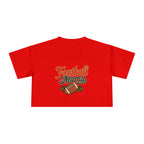 Football Mama Crop Tee | Retro Football Graphic, Mom Sports Top - Magnolia Wild SC