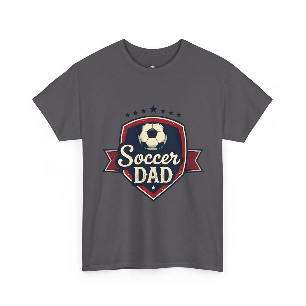 Retro Badge Style: The Vintage Soccer Dad Shield Tee - Magnolia Wild SC