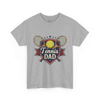 Retro Badge Style: The Vintage Tennis Dad Shield Tee