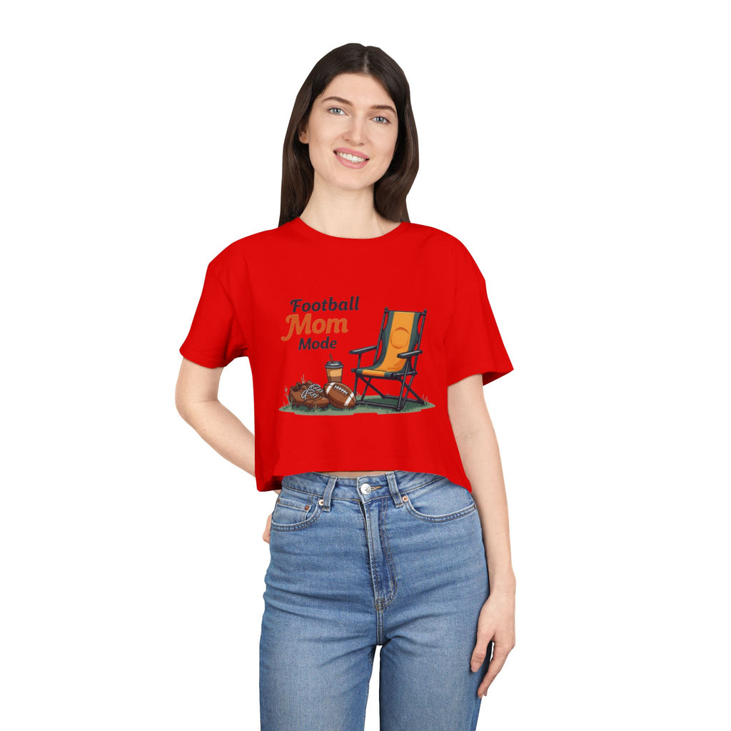 Football Mom Mode Crop Tee - Magnolia Wild SC