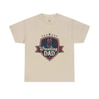 Retro Badge Style: The Vintage Wrestling Dad Shield Tee